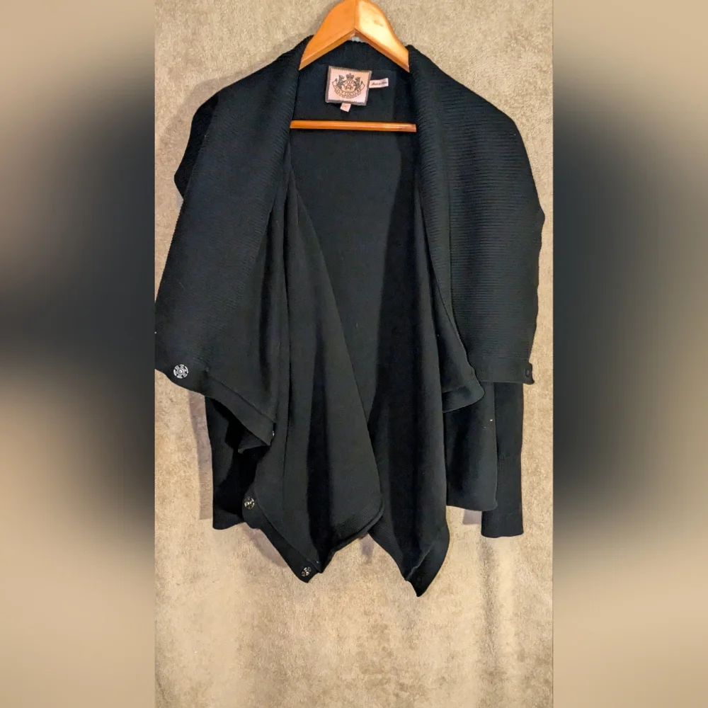 Juicy Couture Pre-loved Shawl Cardigan With Snap Buttons Y2K Women's Size Large - Picture 5 of 8